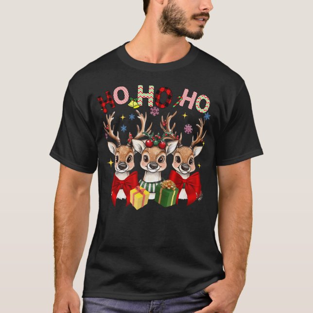 Camiseta Reindeer Jolly Time Christmas (Frente)