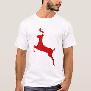 Camiseta Reindeer Jump Christmas Silhouette