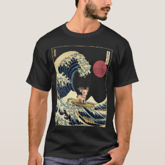 Camiseta Reindeer Kanagawa Onda de Surfe Japonês