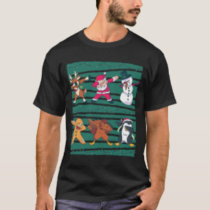 Camiseta Reindeer, Papai Noel, Snowman, Cookie, Turquia e