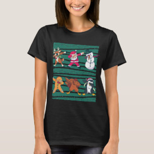 Camiseta Reindeer, Papai Noel, Snowman, Cookie, Turquia e