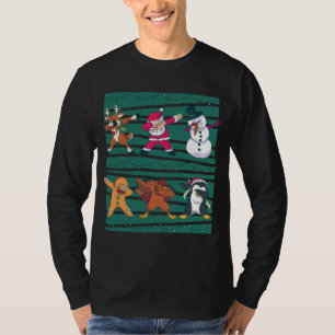 Camiseta Reindeer, Papai Noel, Snowman, Cookie, Turquia e