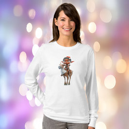 Camiseta Reindeer Rider Christmas Elf Tee