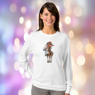Camiseta Reindeer Rider Christmas Elf Tee