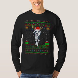 Camiseta Reindeer Santa Hat Correspondendo A Um Ótimo Crist