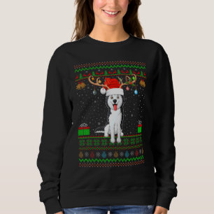 Camiseta Reindeer Santa Hat Correspondendo Ugly Siberian Hu