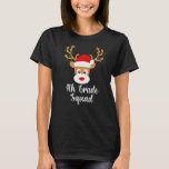 Camiseta Reindeer Santa Hat Luzes Christma<br><div class="desc">Professor de Natal,  Reindeer Santa Hat Lights</div>