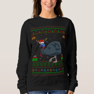 Camiseta Reindeer Santa Hat Matching Ugly Cassowary Christm
