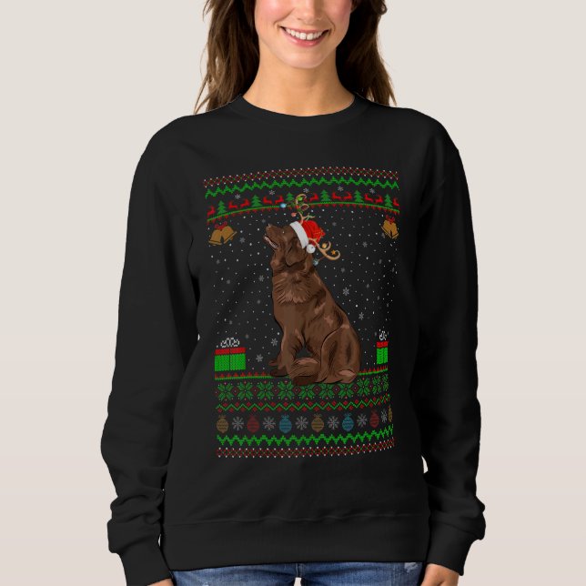 Camiseta Reindeer Santa Hat Matching Ugly Newfound Chri (Frente)