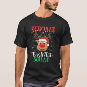 Camiseta Reindeer Training Squad Equipe de Natal Em Execuçã