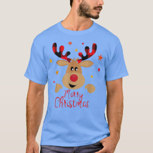 Camiseta Reindeer Ugly Papais noeis de Natal Feliz Sant de