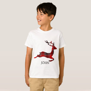 Camiseta Reindeer Xadrez de Buffalo de Natal