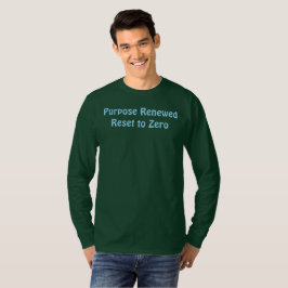 Camiseta Reiniciada, Redefinir para Zero
