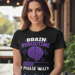 Camiseta Reinicialização do Cérebro Epilepsia Divertida Con
