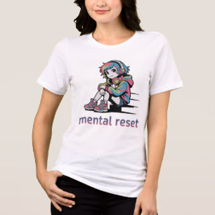 Camiseta Reinicialização Mental – Design de Streetwear Anim