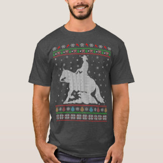Camiseta Reining Horse Sports Lover Xmas Ugly Reining