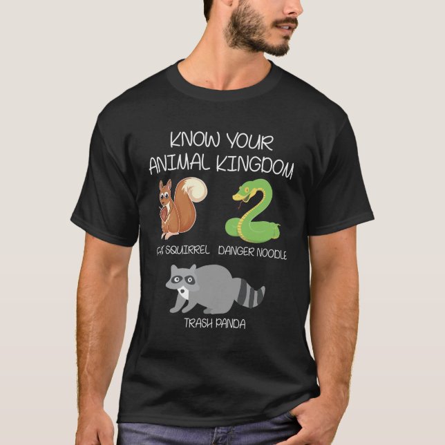 Camiseta Reino animal engraçado Skunk Racoon Cobra Pun (Frente)