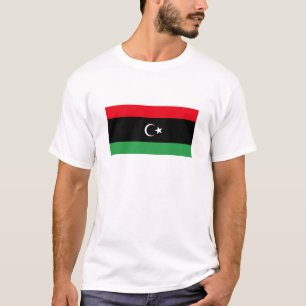 Camiseta Reino da bandeira de Líbia (1951-1969)