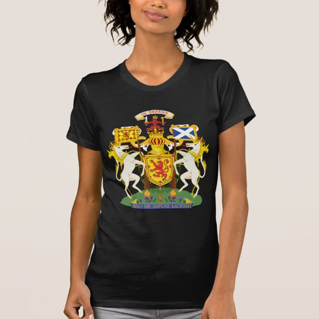 Camiseta Reino da brasão de Scotland (Frente)