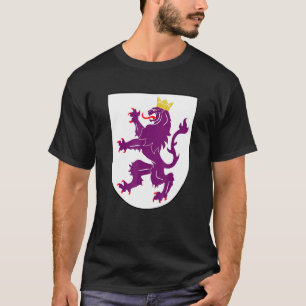 Camiseta Reino Da Casaco De Leão Da Espanha De Fécula Portu