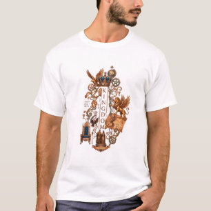 Camiseta Reino" Emblema Real Épico Gráfico –Majestoso