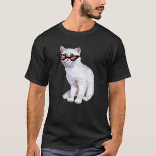 Camiseta Reino Unido Jack British Flag England Silver Cat S