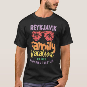 Camiseta Reiquiavique Islândia Férias Familiares Filiares F