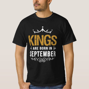 Camiseta Reis estão a nascer em setembro