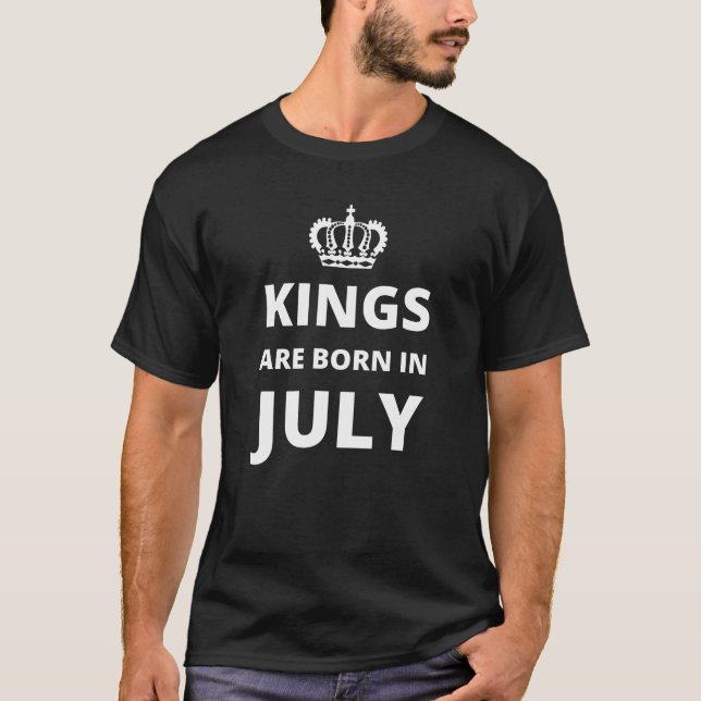 Camiseta Reis estão nasceres em julho (Frente)