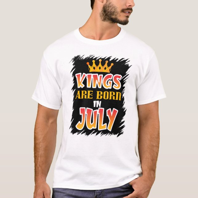 Camiseta Reis Estão Nasceres Em Julho (Frente)