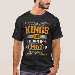 Camiseta Reis Nascem Em 1967 56 Anos De Idade Vintage 56º A