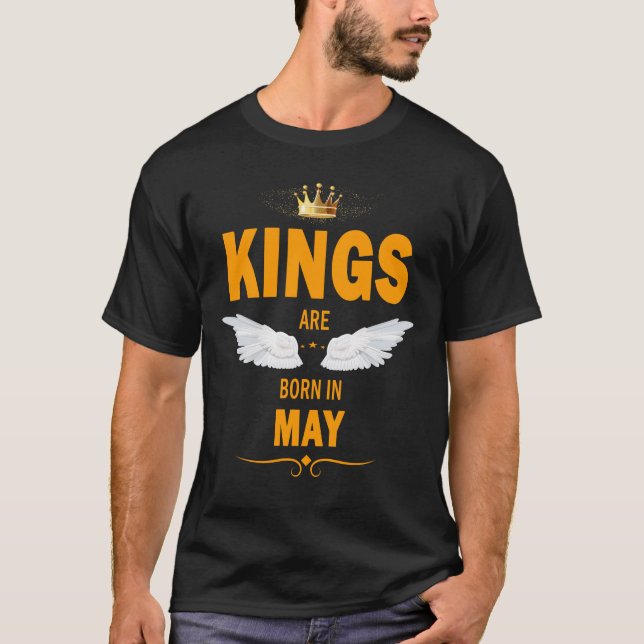 Camiseta Reis são nasceres em maio (Frente)
