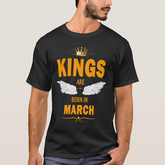 Camiseta Reis são nasceres em março (Frente)