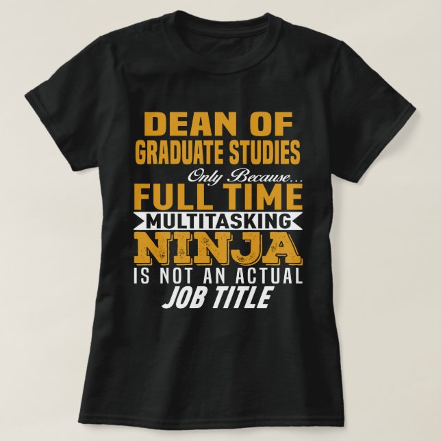 Camiseta Reitor de Estudos de Formandos (Frente do Design)