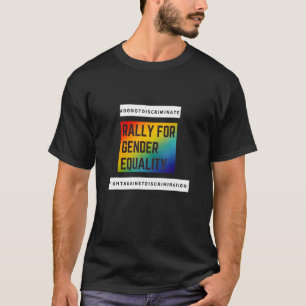 Camiseta Reivindicações Para A Igualdade De Gênero Não Disc