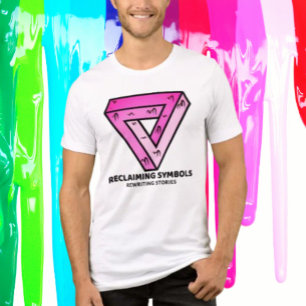Camiseta Reivindicando Símbolos Reescrevendo Histórias Triâ