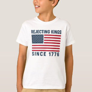 Camiseta Rejeitando Reis Desde 1776