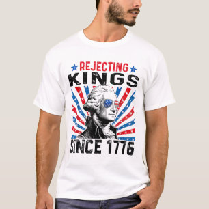 Camiseta Rejeitando Reis Desde 1776 Bandeira dos EUA Aflita