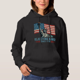 Camiseta Rejeitando Reis Desde 1776 Design de Estátua