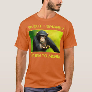 Camiseta Rejeitar O Regresso Humanitário A Monke