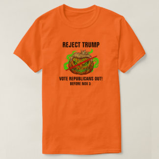 CAMISETA REJEITE TRUMP; CONGRESSO É UMA DROGA; VOTE NOS REP
