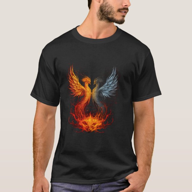Camiseta Rejuvenescimento de Phoenix Trabalho de arte de av (Frente)