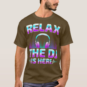 Camiseta Rela O DJ Está Aqui Engraçado Disco DJ Jockey Musi
