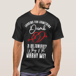 Camiseta Relação Casal Cardíaco de Casamento Dumb Romance