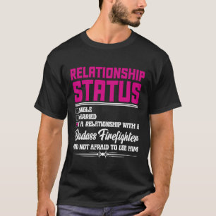 Camiseta Relação Com Uma Mulher Bombeiro Namorada 1
