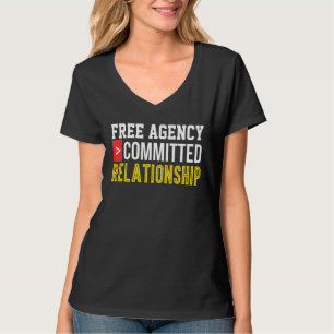 Camiseta Relação Comprometida Com solteiro Namorando Online