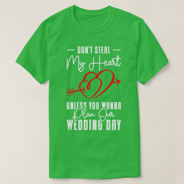 Camiseta Relação de Casamento de Casal Coração Citações de  (Frente do Design)
