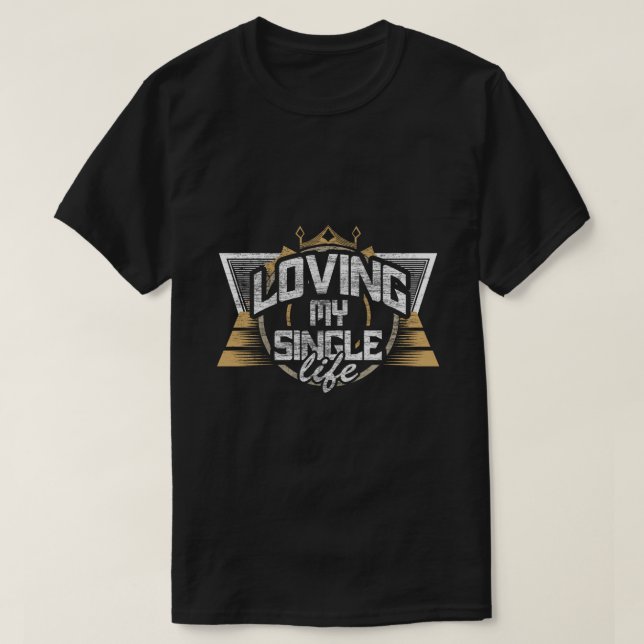 Camiseta Relação de Independência do solteiro (Frente do Design)
