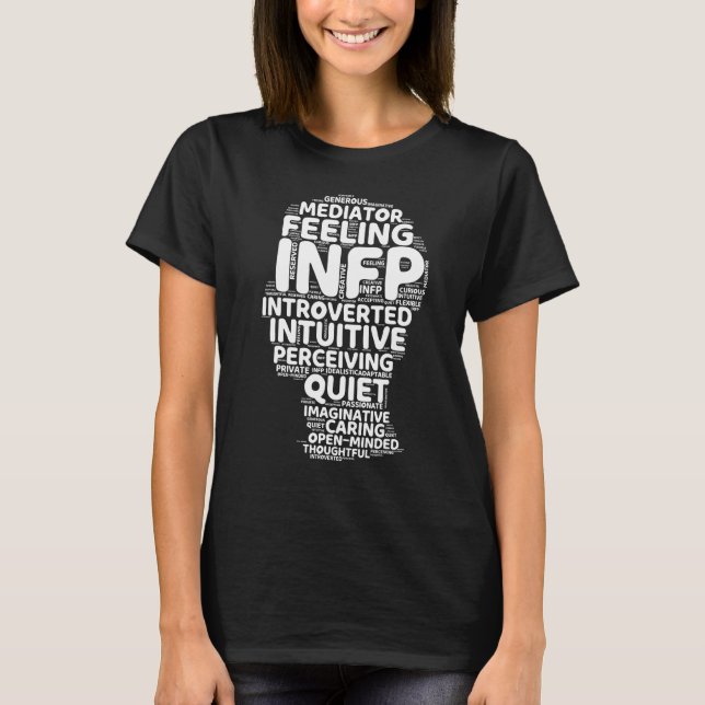 Camiseta Relação de Personalidade Introduzida Funny do Medi (Frente)