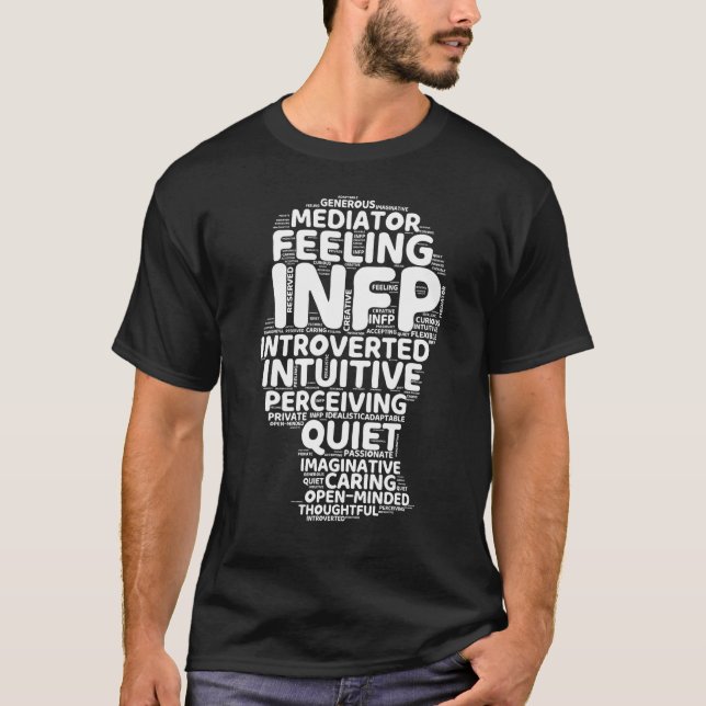 Camiseta Relação de Personalidade Introduzida Funny do Medi (Frente)